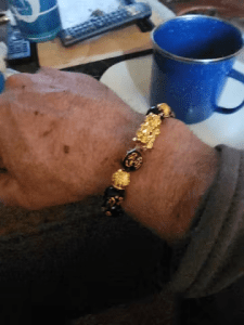 Feng Shui Bracelet - Pixiu Black Obsidian Bracelet for Wealth photo review