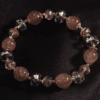 Blossom Charm Bracelet – Strawberry Quartz & Crystal Beads for Love
