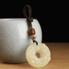 Jade-Look Pixiu Pendant – Double-Sided Carving (Green or White)