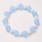 Aquamarine & Pearl Bracelet – Women’s Calm & Elegance