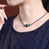 Green Agate Trio Necklace – Harmony & Prosperity