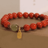 Fortune Blessing Bracelet – Red Agate & Jade Harmony