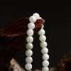Jade Blossom Bracelet – Natural Jade with 14K Gold & Shell Flower Charm