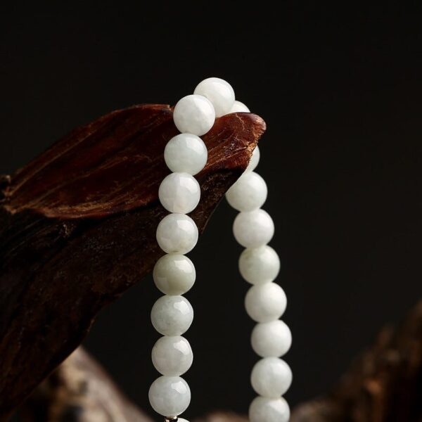 Jade Blossom Bracelet – Natural Jade with 14K Gold & Shell Flower Charm