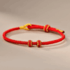 Eight-Strand Five-Color Red String DIY Bracelet Base – Semi-Finished (Red/Black/Blue)