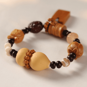 Handcrafted Multi-Element Wooden Bead Bracelets – Prosperity & Blessings Collection