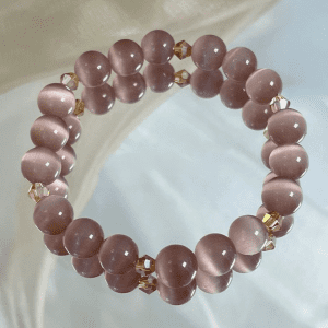Lavender Cat’s Eye Crystal Bracelet