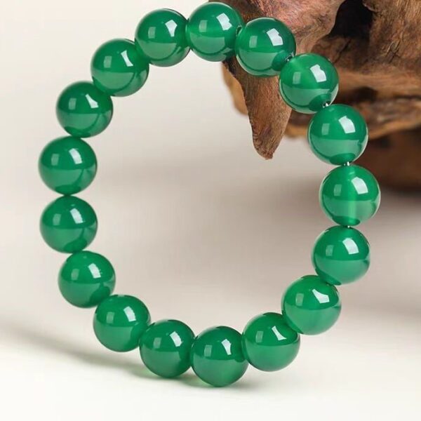 Green Agate Crystal Bracelet – Harmony & Prosperity