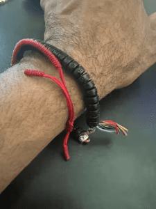 Coconut Shell Beads Bracelet with Engraved Mantra photo review