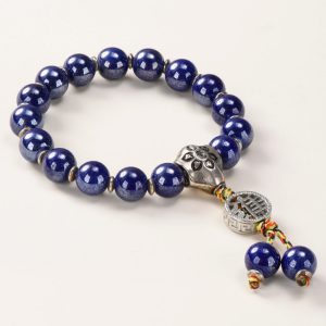 Bright Blue Porcelain Bracelet – Health