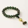 Verdant Ash-Glass Bead Bracelet – Career Focus