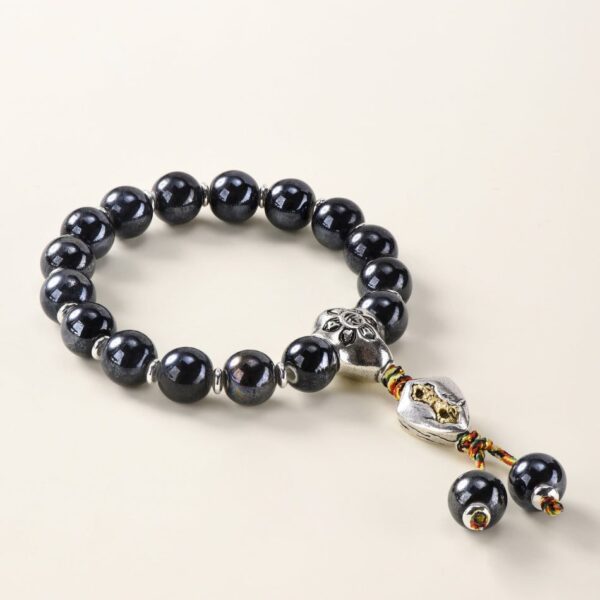 Pearlescent Ceramic Prosperity Bracelet – Wealth & Protection