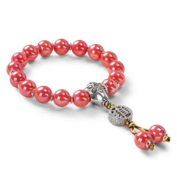 Red Porcelain Bracelet – Peace