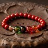 Five Elements Agate & Cinnabar Bracelet