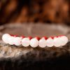 Clear Quartz & Cinnabar Harmony Bracelet – Yin Yang Energy Balance Beads