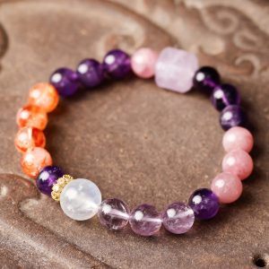 Harmony Amethyst Multigem Bracelet – Cube Edition