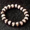 Wisdom White Ash-Glass Bead Bracelet