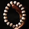 Wisdom White Ash-Glass Bead Bracelet