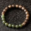 Agarwood & Hetian Jade Harmony Bracelet