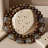 Wood Bead Double-Layer Bracelet – New Chinese Style Stack