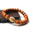 Tibetan Guardian Spirit Natural Yak Bone Bracelet - Buddha & Karma
