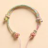 Eight-Strand Peach-Blossom Knot Bracelet Base – Semi-Finished DIY (6 Colors)
