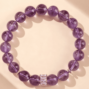Radiant Baguette Amethyst Bracelet – Women’s Good Luck & Positive Energy Talisman