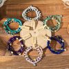 Gemstone Double-Strand Bracelet Collection with Heart Charm – Women’s Balance & Elegance