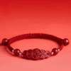 Cinnabar Five-Emperors Coin Red String Bracelet – Macramé (2 Colors)