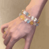 Citrine & Clear Quartz Bracelet – Clarity & Prosperity