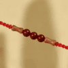 Cinnabar Peachwood Bamboo Red String Bracelet – Minimal Talisman (3 Colors)