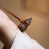 Qinan Agarwood Gourd Pendant – Natural Aloeswood “Fu & Lu”
