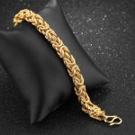 Double-Headed Golden Dragon Luck Bracelet - Buddha & Karma
