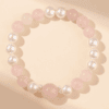 Blushing Luck Bracelet – Rose Quartz & Pearl Harmony