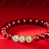 Cinnabar & Jade Bracelet – Protection & Harmony