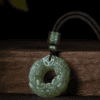 Jade-Look Pixiu Pendant – Double-Sided Carving (Green or White)
