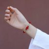 Harmony Knot Bracelet – Jade Beads & Red Cord Protection Charm