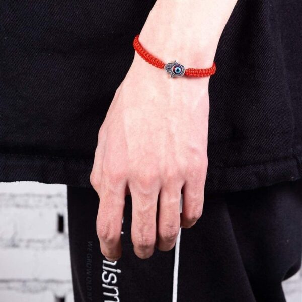 4HamsaHandRedStringBracelet-EvilEyeProtection Hamsa Hand Red String Bracelet - Evil Eye Protection - Buddha & Karma