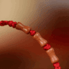 Peachwood Bamboo Red String Bracelet – Minimal Talisman (3 Colors)