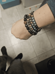 Triple Protection Bracelet - Tiger’s Eye, Obsidian, Hematite photo review