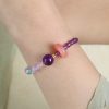 Aurora Flow Bracelet – Amethyst & Pink Crystal Harmony