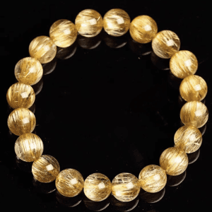 Golden Radiance Bracelet – Rutilated Quartz of Prosperity & Focus