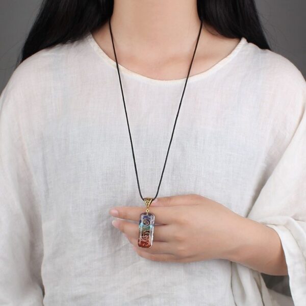 67ChakraOrgoneNecklace 7 Chakra Orgone Necklace - Energy Healing & EMF Protection - Buddha & Karma
