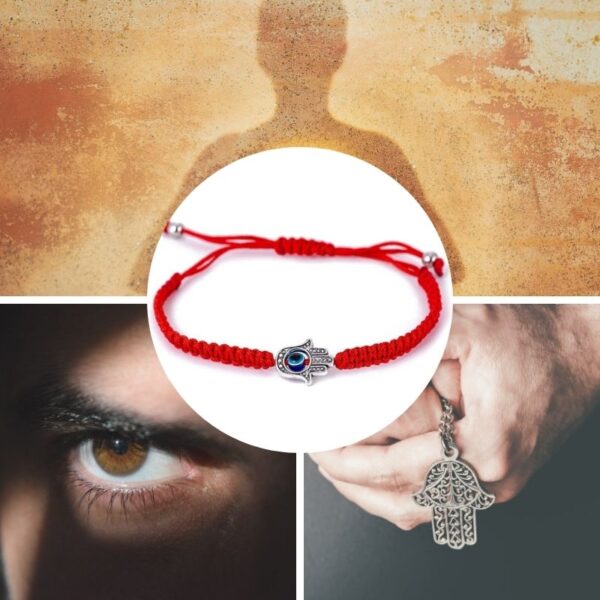 6HamsaHandRedStringBracelet-EvilEyeProtection Hamsa Hand Red String Bracelet - Evil Eye Protection - Buddha & Karma
