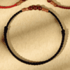 Cinnabar Peachwood Bamboo Red String Bracelet – Minimal Talisman (3 Colors)