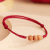 Peachwood Red String Protection Bracelet