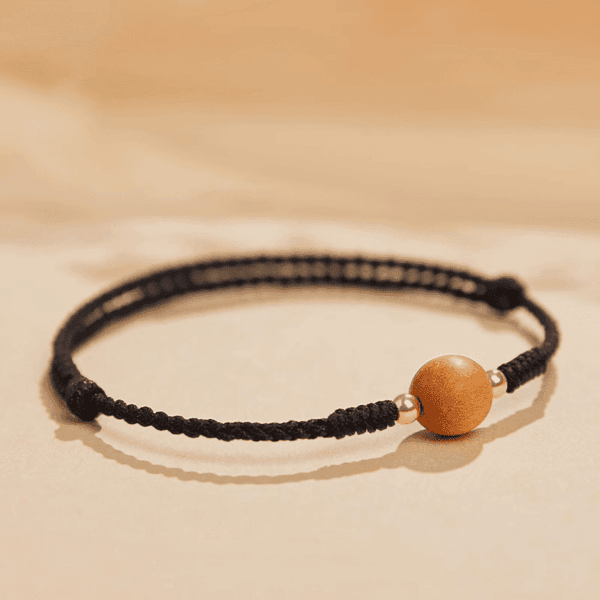 Peachwood Red String Protection Bracelet