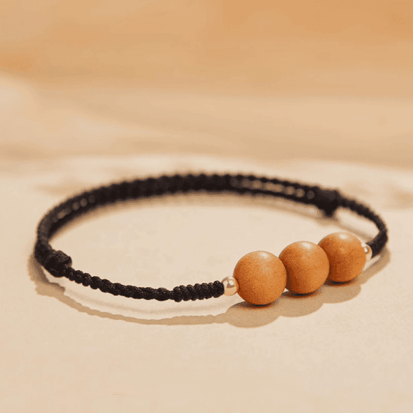 Peachwood Red String Protection Bracelet