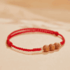 Peachwood Red String Protection Bracelet