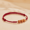 Peachwood Red String Protection Bracelet